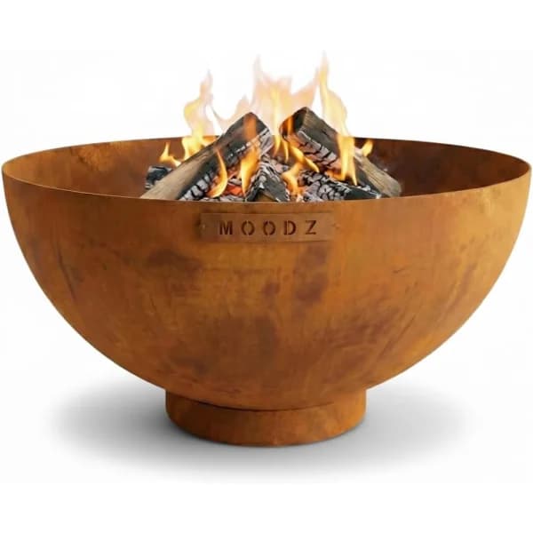 MOODZ Feuerschale Dome Cortenstahl Ø 80 cm (3 mm, mit Ringfuß)